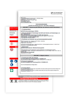 Sicherheitsdatenblatt bzw. Betriebsanweisung